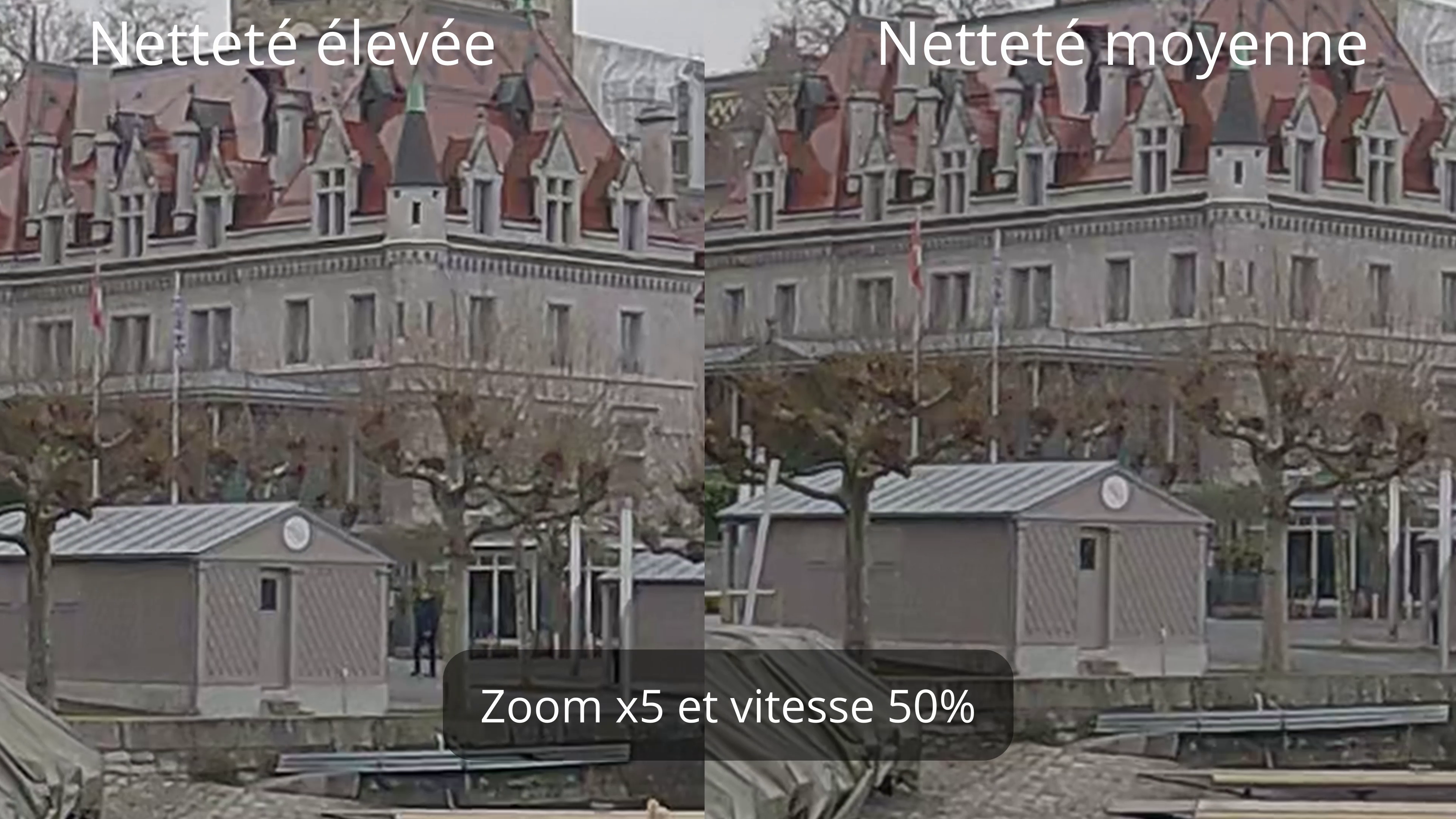 Gopro réglage nettete - std vs moyen